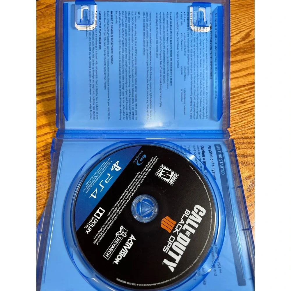 Call of Duty Black Ops 4 IV PS4 Sony PlayStation 4 Video Game 2018 Activision
